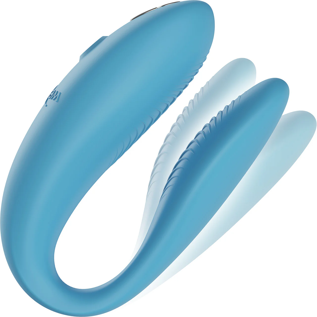 We-Vibe Sync Go App Enabled Waterproof Rechargeable Couples Vibrator - Turquoise - Image 3