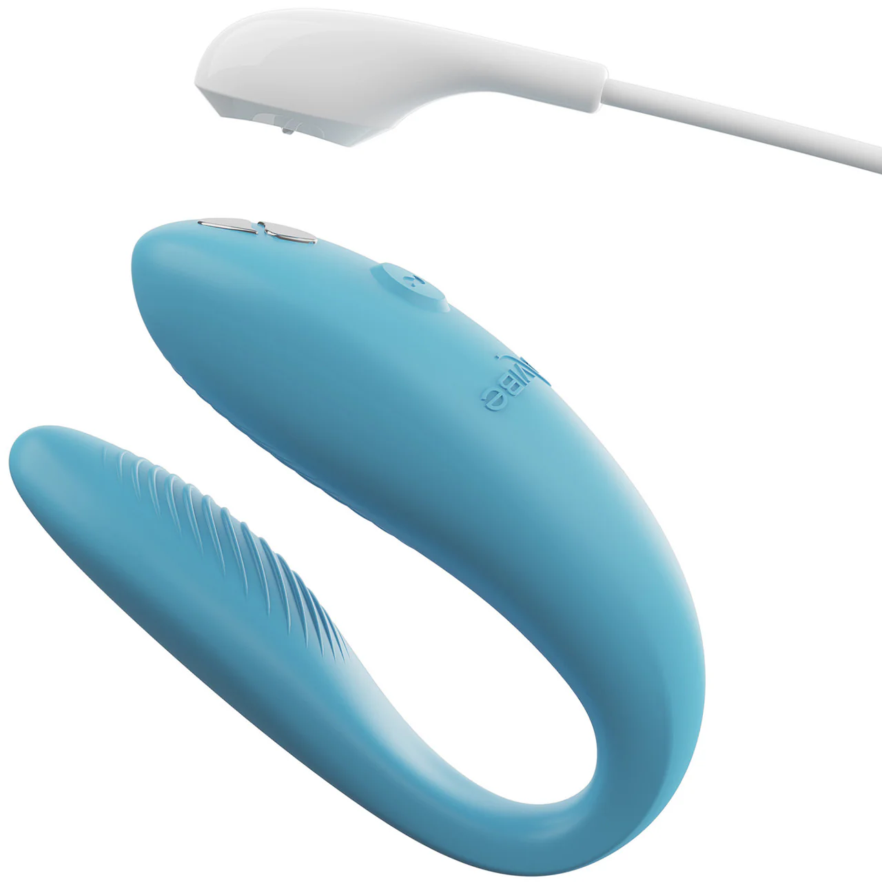 We-Vibe Sync Go App Enabled Waterproof Rechargeable Couples Vibrator - Turquoise - Image 6