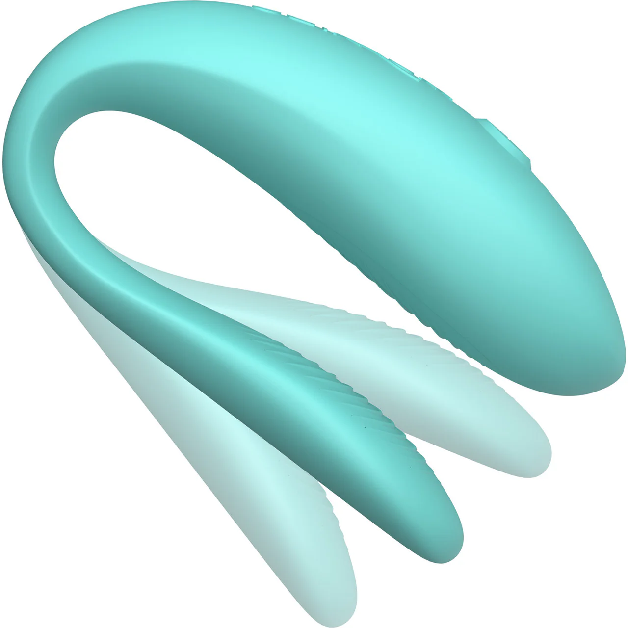 We-Vibe Sync Lite App Controlled Rechargeable Silicone Couples Vibrator - Aqua - Image 4