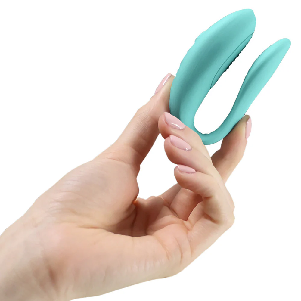 We-Vibe Sync Lite App Controlled Rechargeable Silicone Couples Vibrator - Aqua - Image 5