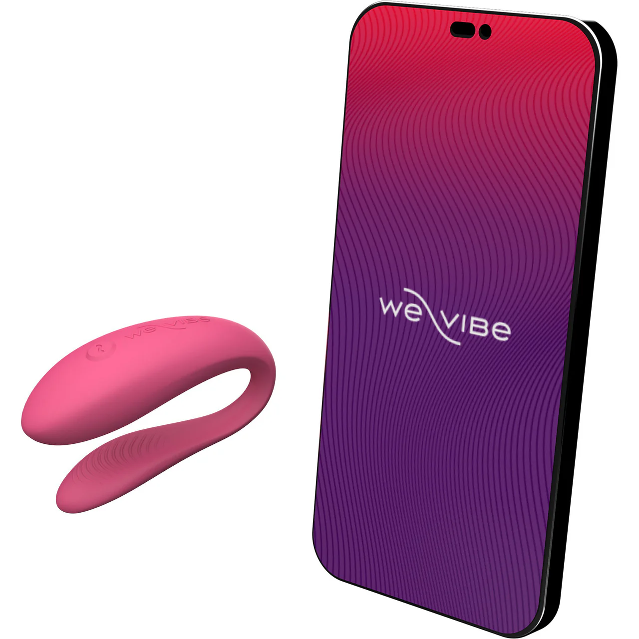 We-Vibe Sync Lite App Controlled Rechargeable Silicone Couples Vibrator - Pink - Image 3
