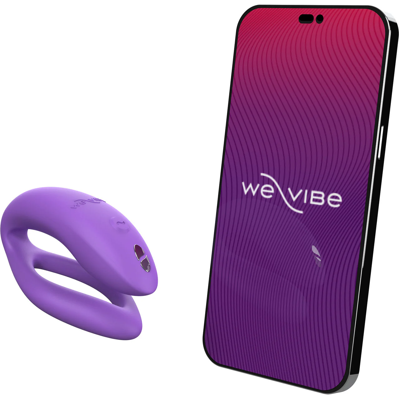 We-Vibe Sync O Rechargeable Silicone Remote & App Controlled Couples Vibrator - Purple - Image 5
