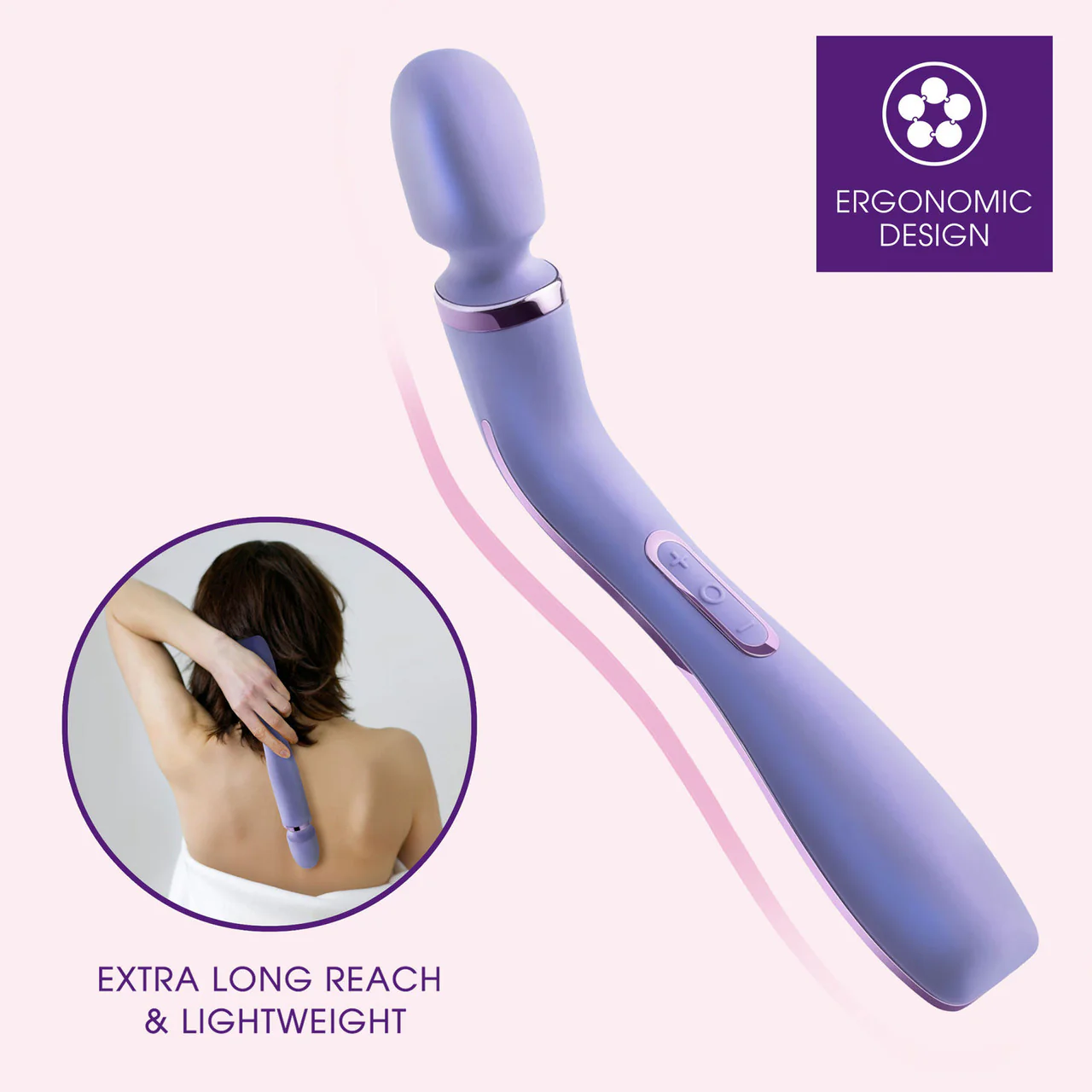 Wellness Eternal Wand Rechargeable Waterproof Silicone Vibrating Body Massager With Remote By Blush - Image 8