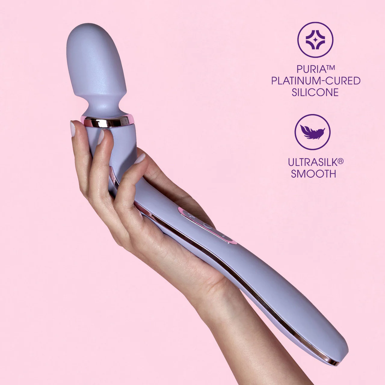 Wellness Eternal Wand Rechargeable Waterproof Silicone Vibrating Body Massager With Remote By Blush - Image 9