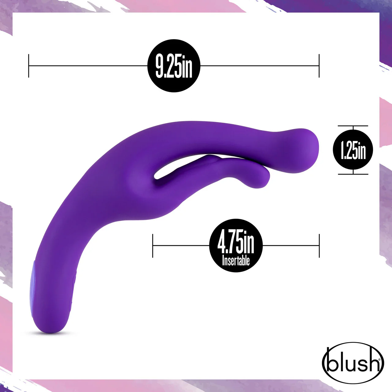 Wellness G Wave Waterproof Rechargeable Silicone Dual Stimulation Vibrator By Blush - Image 3