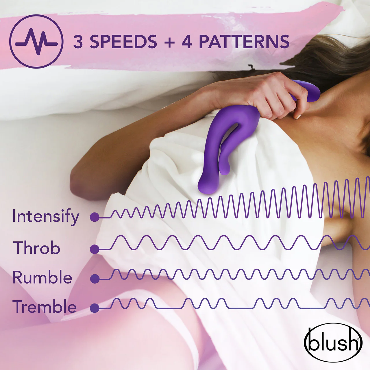 Wellness G Wave Waterproof Rechargeable Silicone Dual Stimulation Vibrator By Blush - Image 5