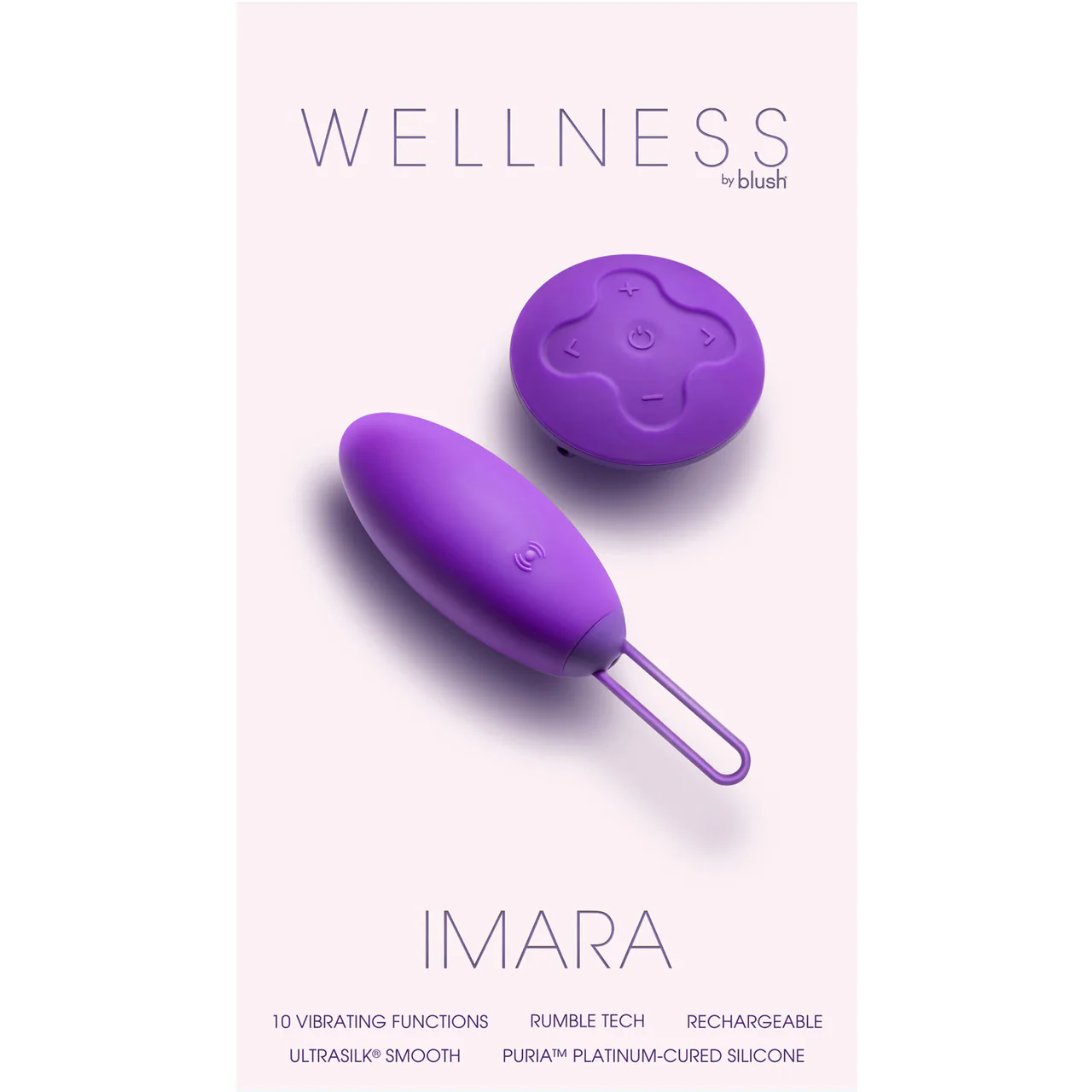 Wellness Imara Rechargeable Waterproof Silicone Vibrating Egg With Remote By Blush - Image 10