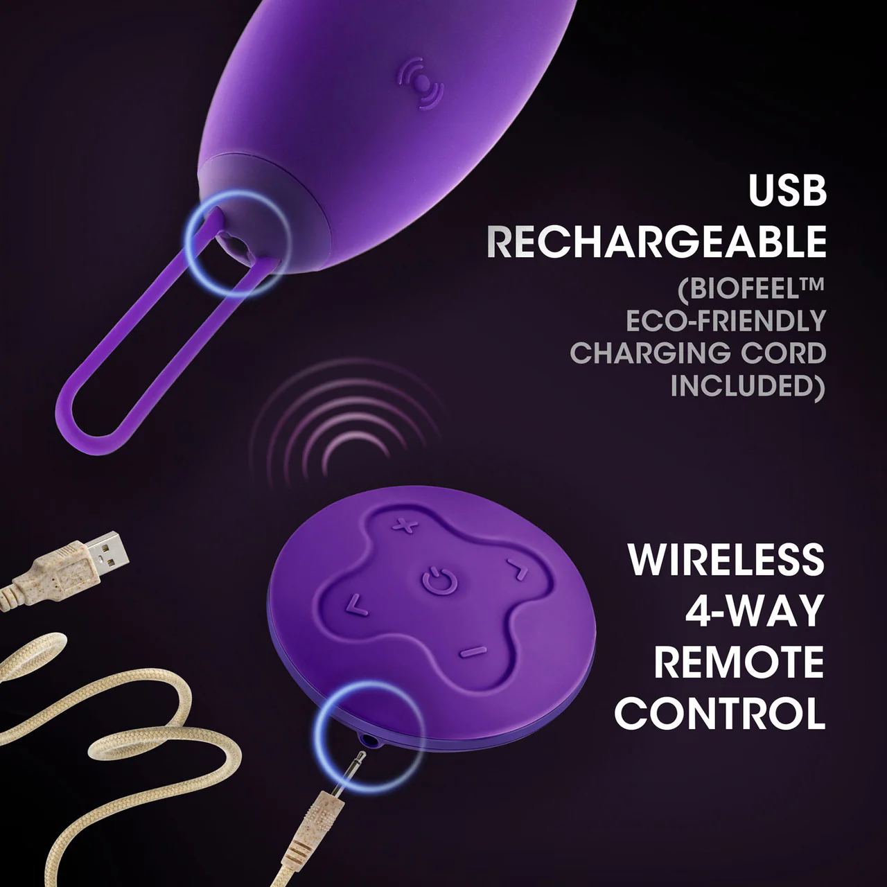 Wellness Imara Rechargeable Waterproof Silicone Vibrating Egg With Remote By Blush - Image 8