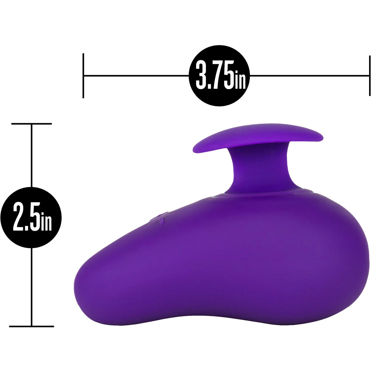 Wellness Palm Sense Rechargeable Silicone Massager By Blush - Purple - Image 2