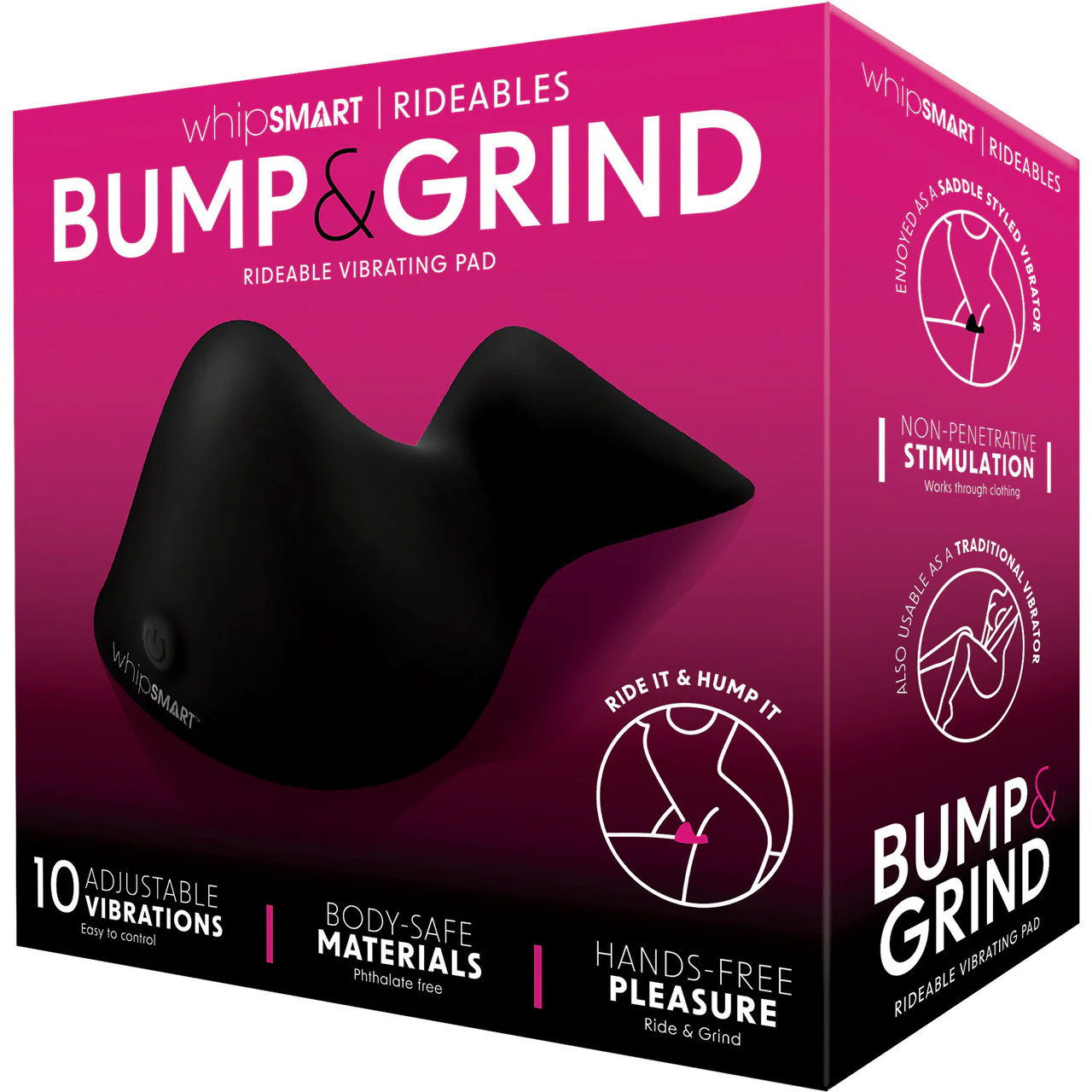 Whipsmart Bump & Grind Rechargeable Silicone Rideable Vibrating Grinder - Image 4