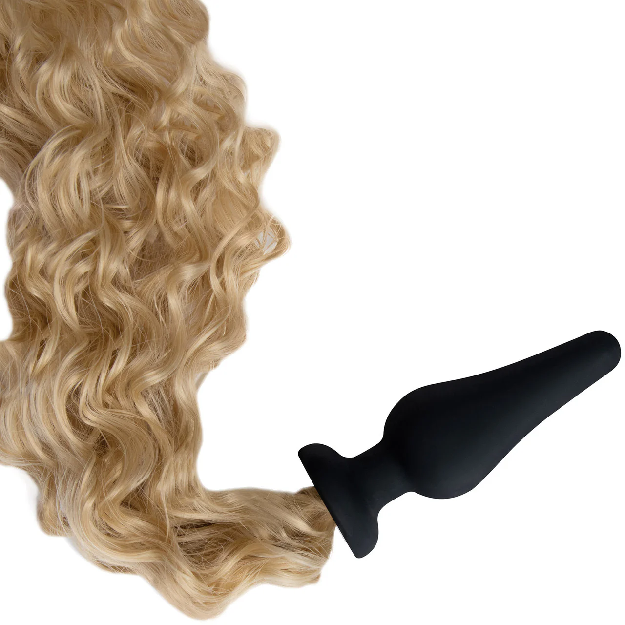 Whipsmart Furry Tales 4" Silicone Pony Tail Butt Plug - Blonde - Image 3