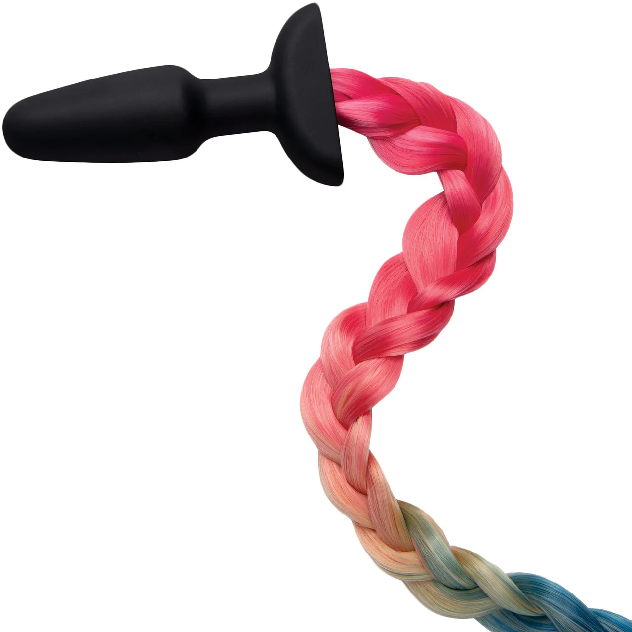 Whipsmart Furry Tales Silicone Rainbow Tail Butt Plug - Image 4