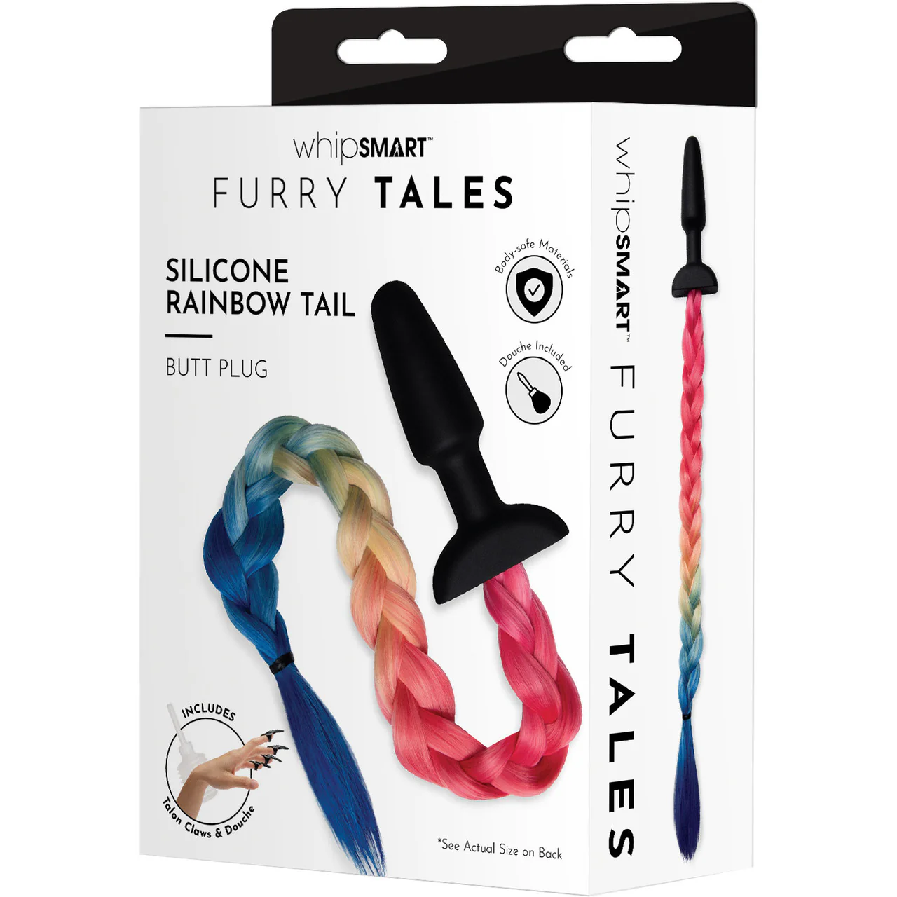 Whipsmart Furry Tales Silicone Rainbow Tail Butt Plug - Image 5