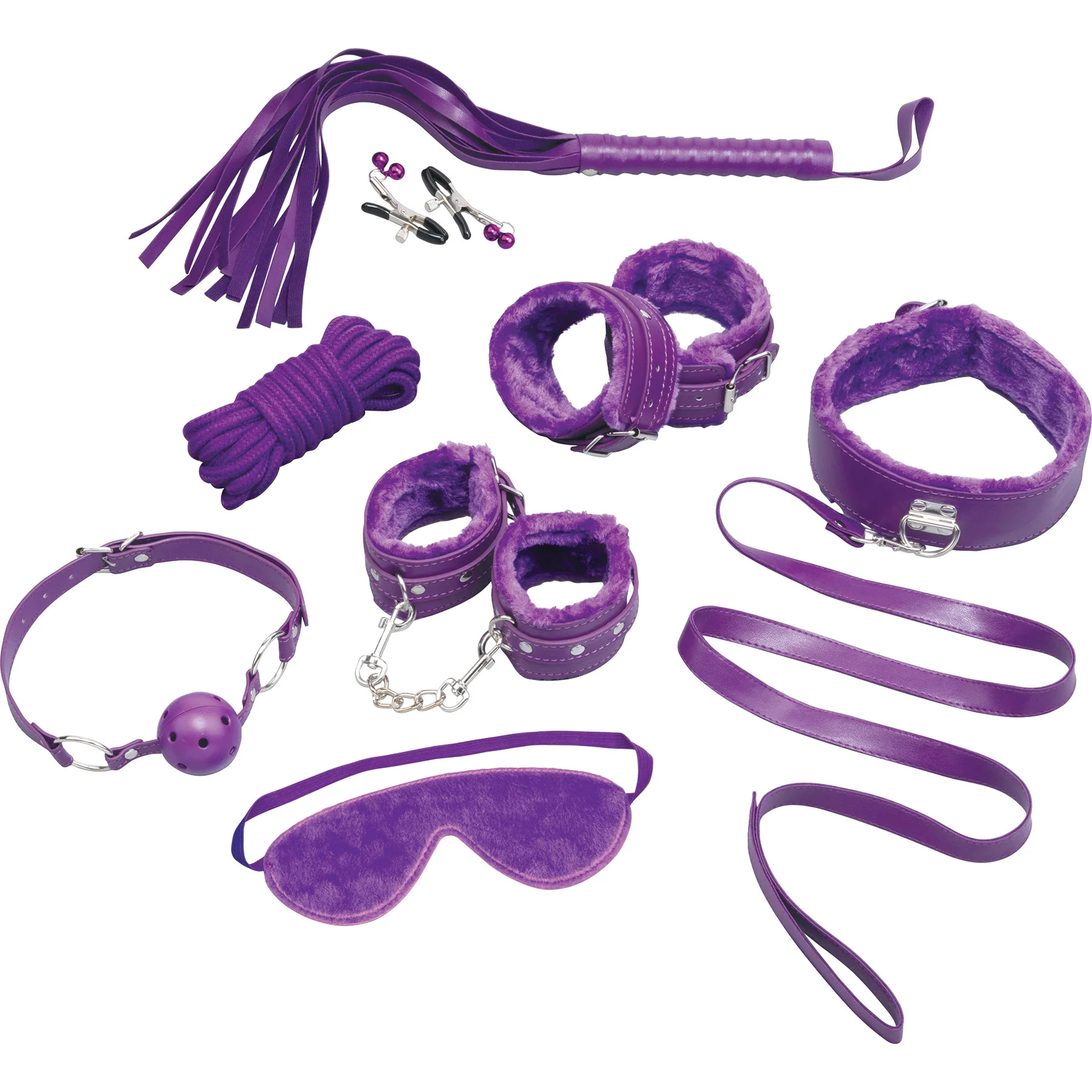Whipsmart Fuzzy Collection 12 Piece Everything You Need Bondage Kit - Image 2