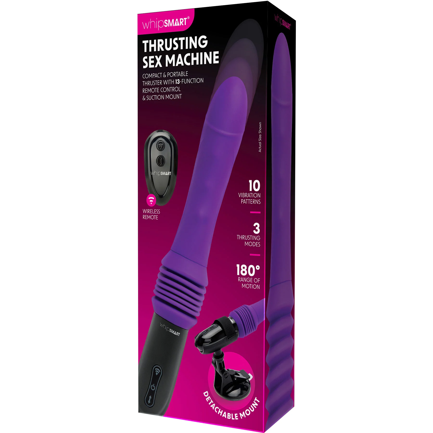 Whipsmart Thrusting Sex Machine With Silicone Dildo, Suction Mount & Remote - Image 6