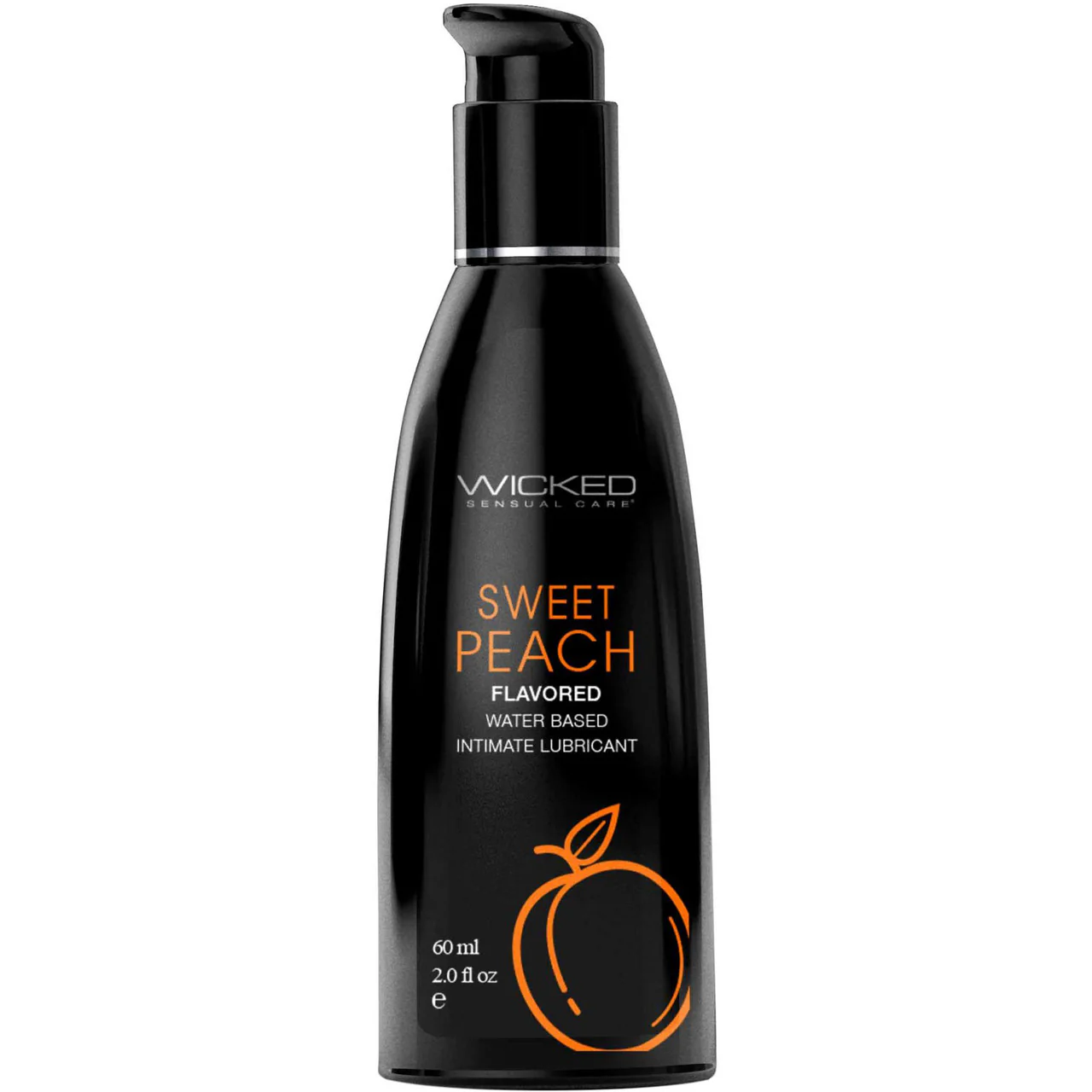 Wicked Aqua Sweet Peach Water Based Personal Lubricant 2 fl oz