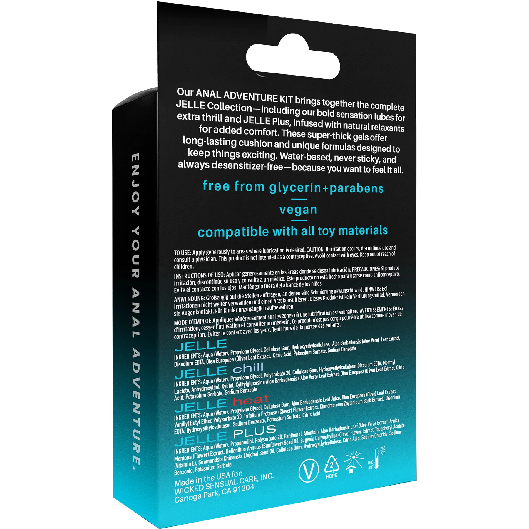 Wicked Sensual Anal Adventure Lube Kit With Four Formulas - Image 3
