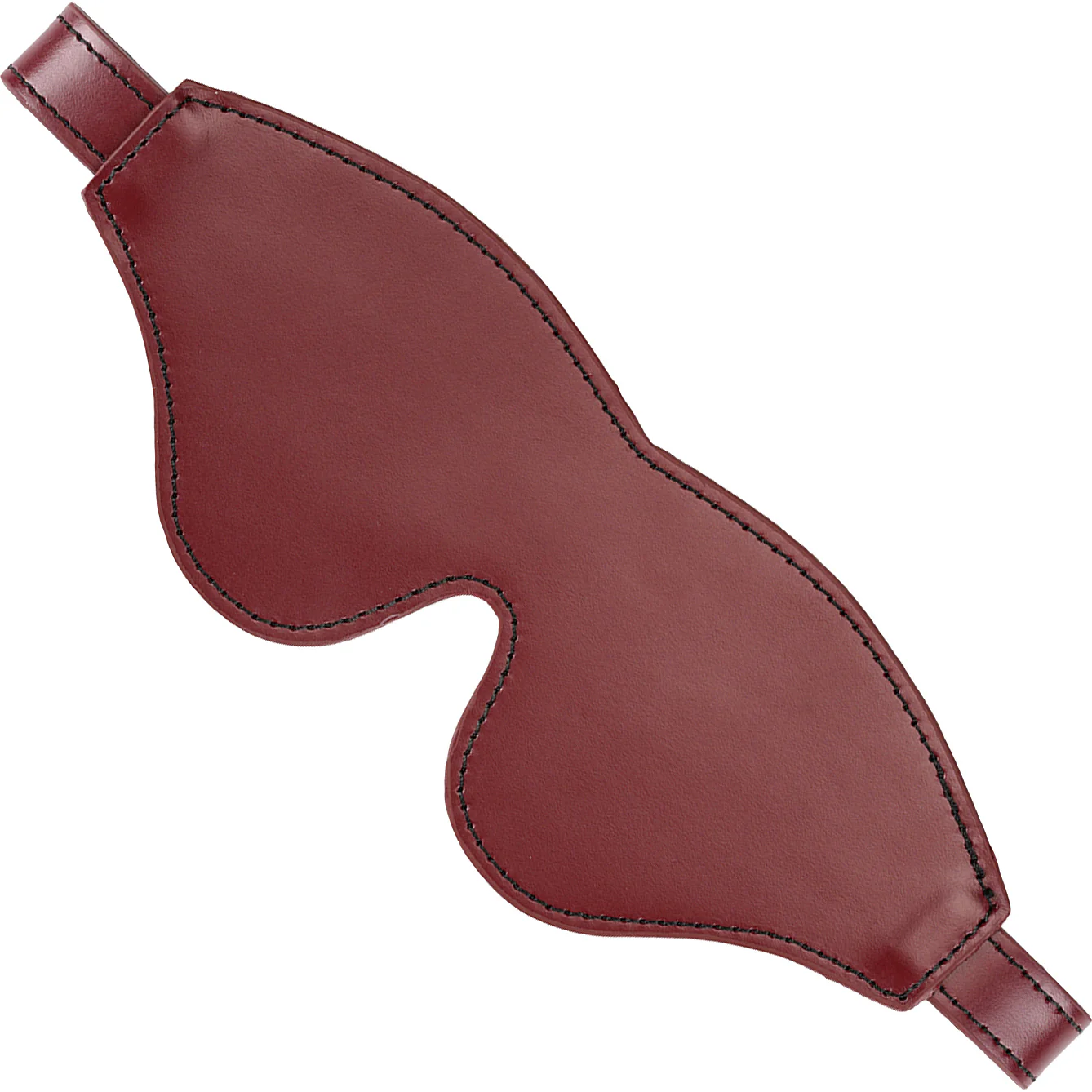 Wine Red Leather Blindfold With Rose Gold Buckle By Liebe Seele - Image 4