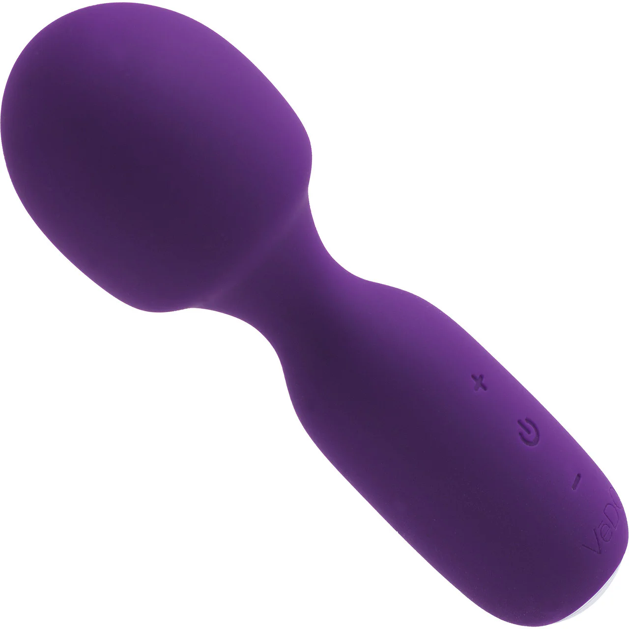 WINI Rechargeable Silicone Waterproof Mini Wand Vibrator By VeDO - Deep Purple - Image 2