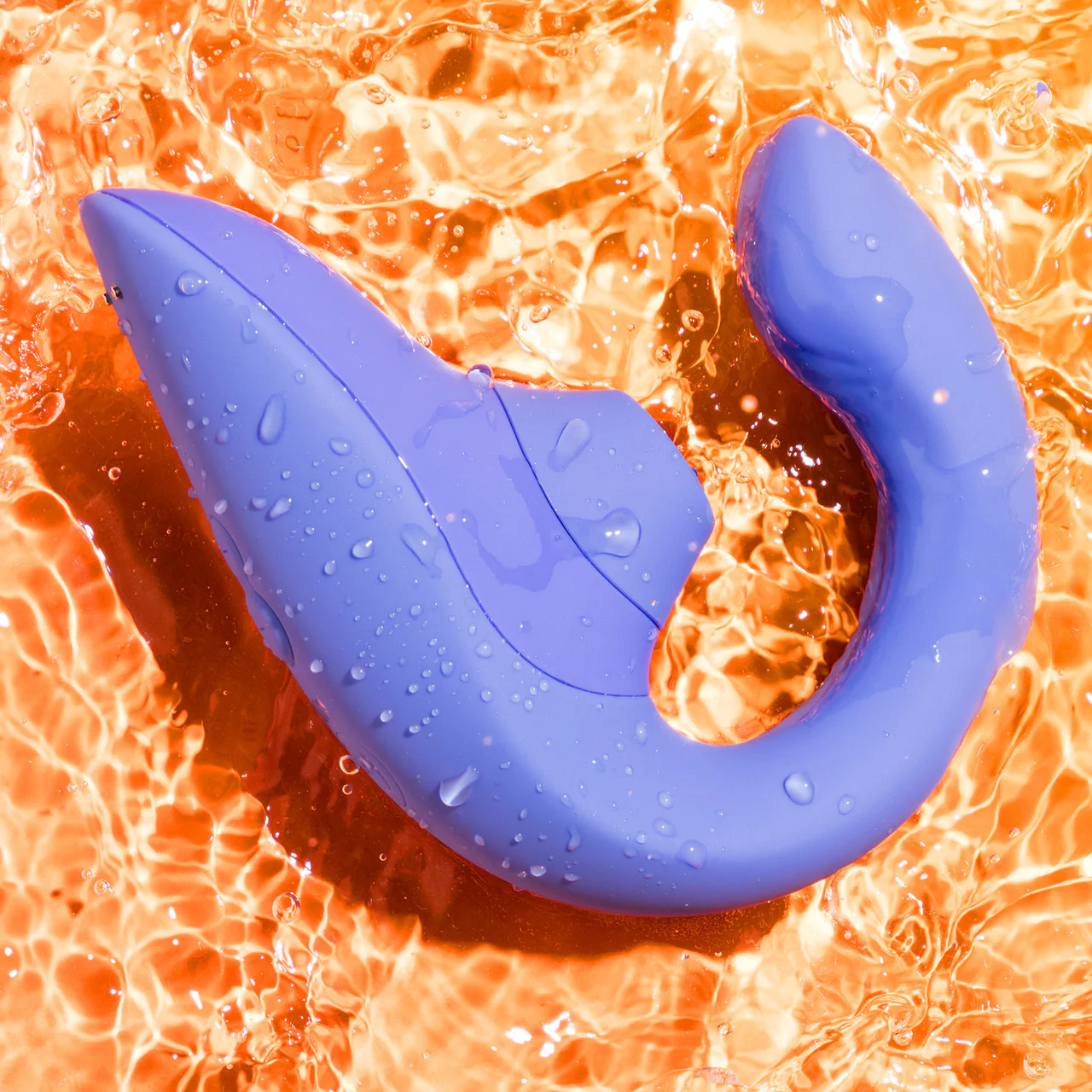Womanizer Blend Dual Stimulation Vibrator Featuring Pleasure Air Technology - Vibrant Blue - Image 8