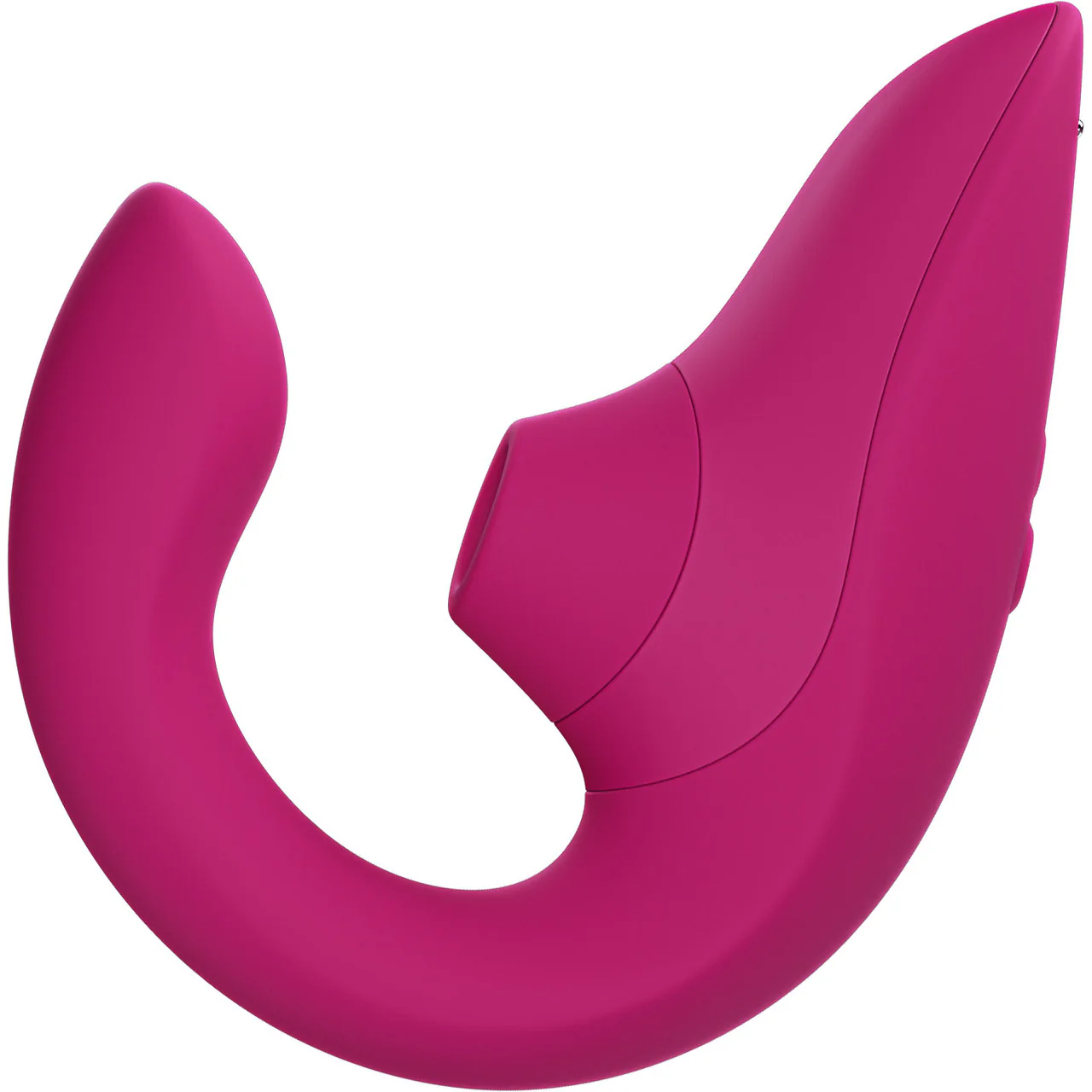 Womanizer Blend Dual Stimulation Vibrator Featuring Pleasure Air Technology - Vibrant Pink - Image 3