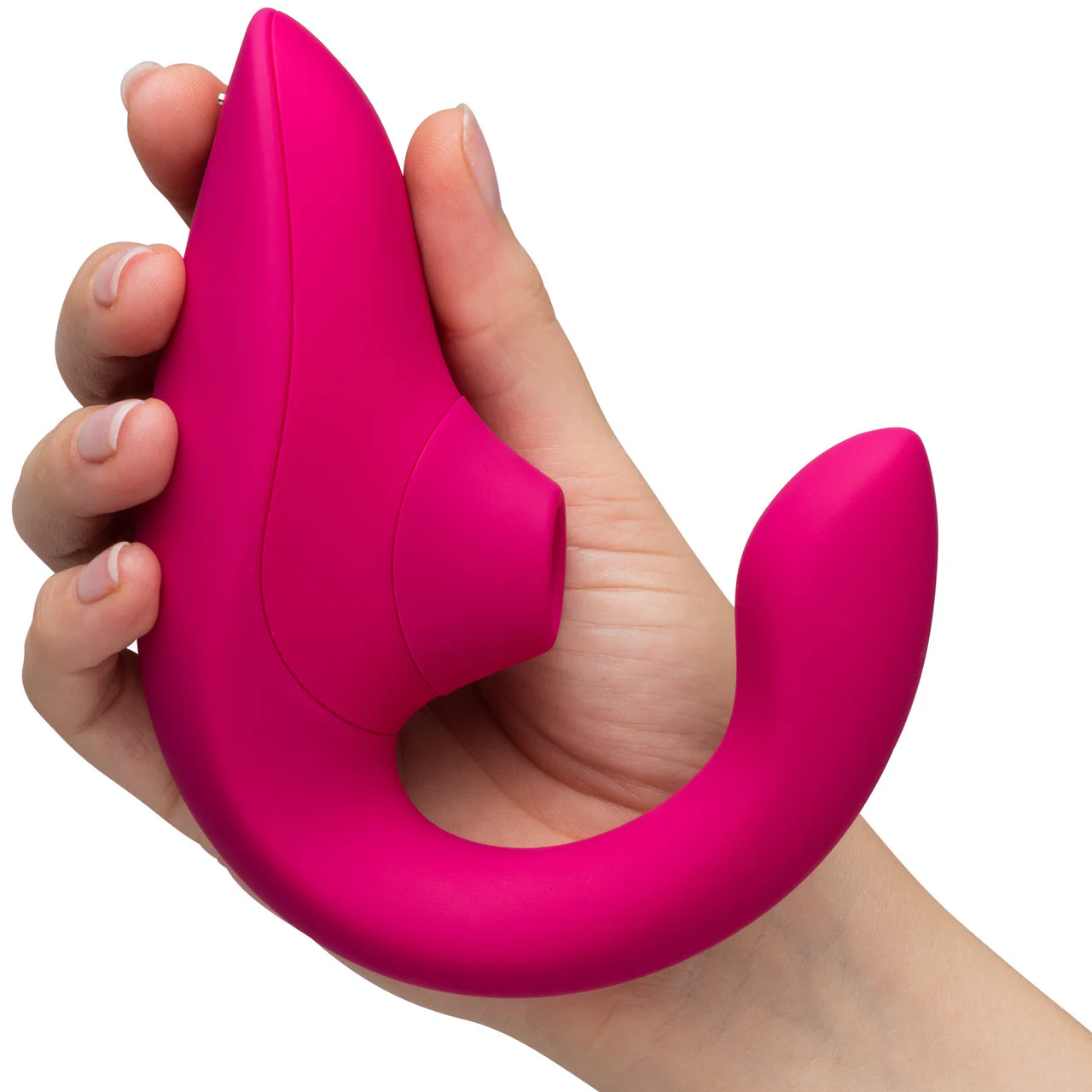Womanizer Blend Dual Stimulation Vibrator Featuring Pleasure Air Technology - Vibrant Pink - Image 7