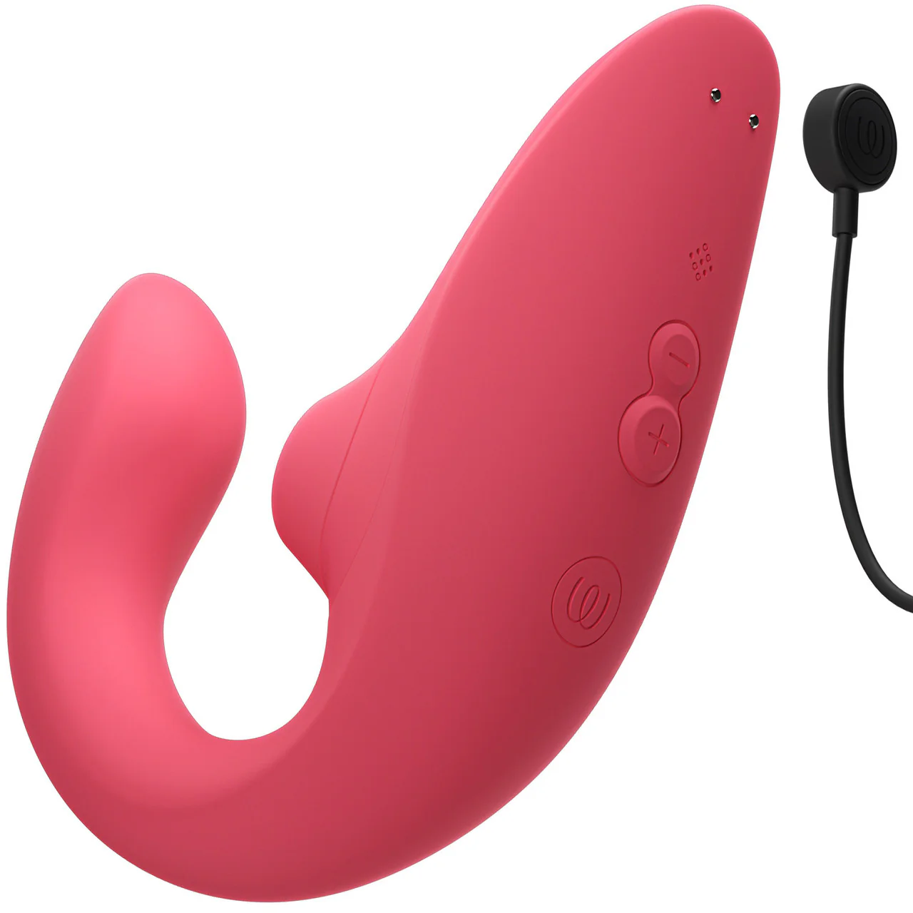 Womanizer Blend Dual Stimulation Vibrator Featuring Pleasure Air Technology - Vibrant Rose - Image 11