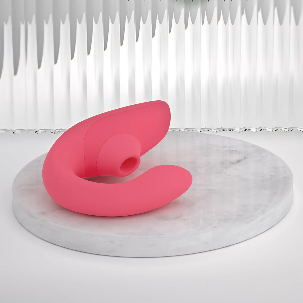 Womanizer Blend Dual Stimulation Vibrator Featuring Pleasure Air Technology - Vibrant Rose - Image 18