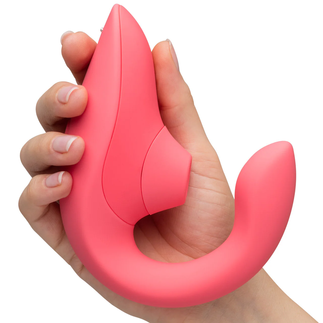 Womanizer Blend Dual Stimulation Vibrator Featuring Pleasure Air Technology - Vibrant Rose - Image 7