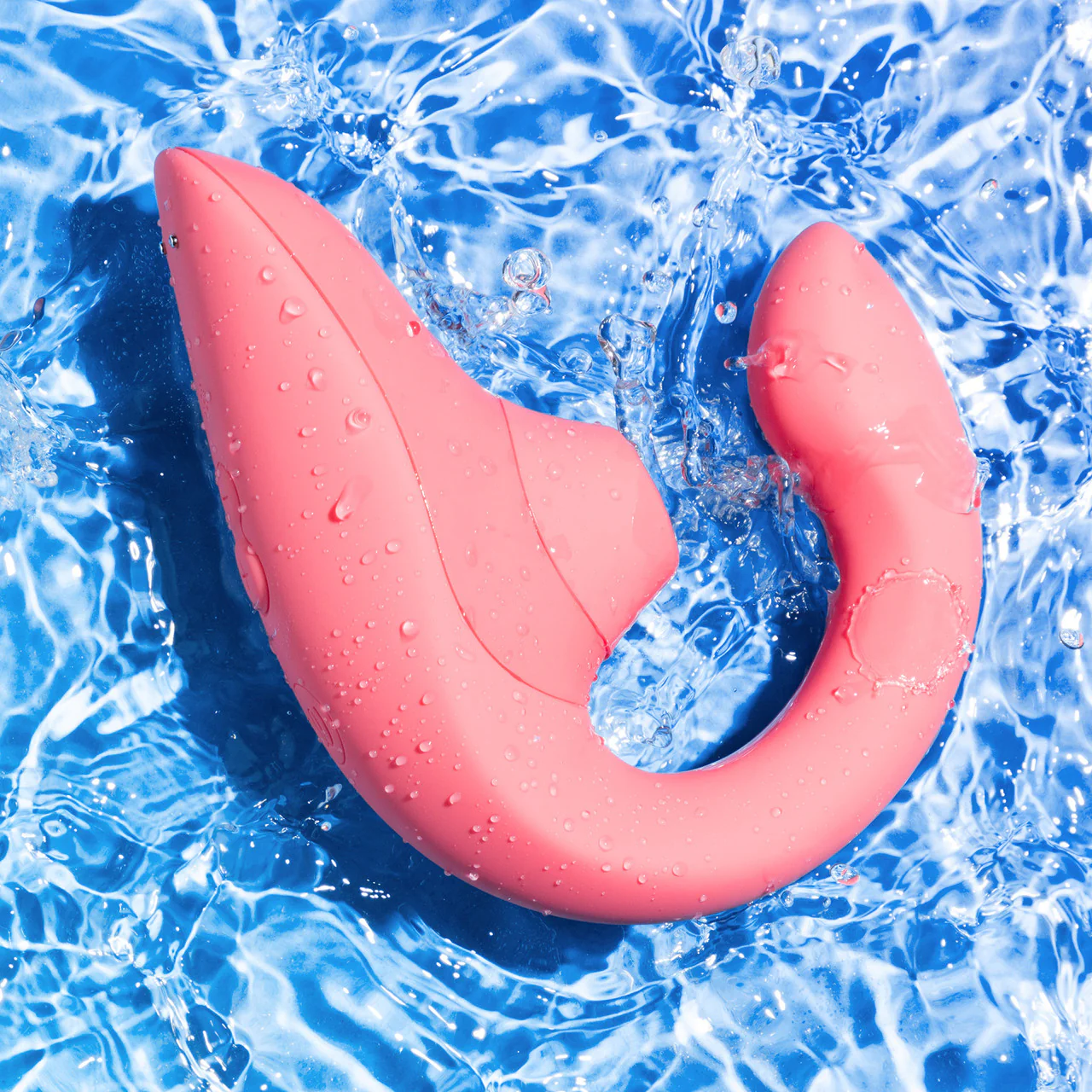 Womanizer Blend Dual Stimulation Vibrator Featuring Pleasure Air Technology - Vibrant Rose - Image 8