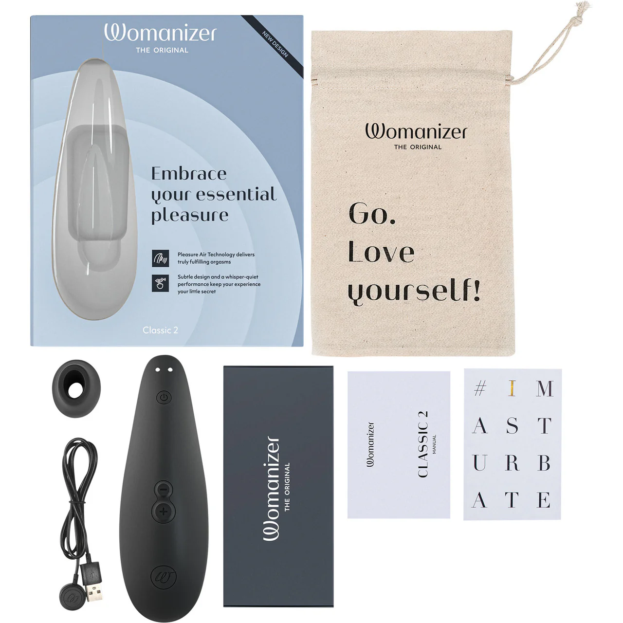 Womanizer Classic 2 Pleasure Air Clitoral Stimulator - Black - Image 8