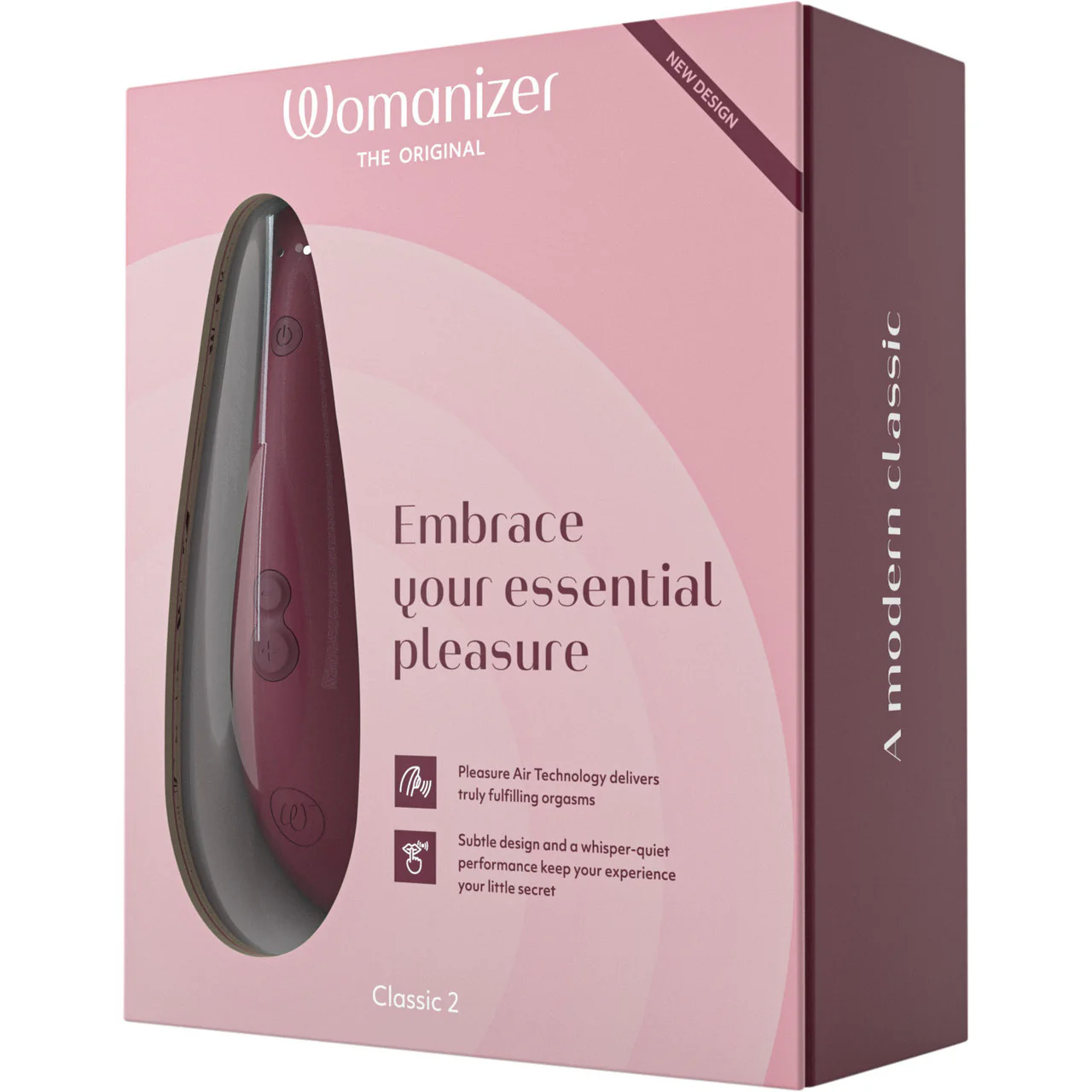 Womanizer Classic 2 Pleasure Air Clitoral Stimulator - Bordeaux - Image 10