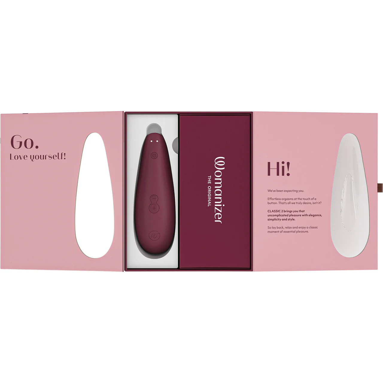 Womanizer Classic 2 Pleasure Air Clitoral Stimulator - Bordeaux - Image 9