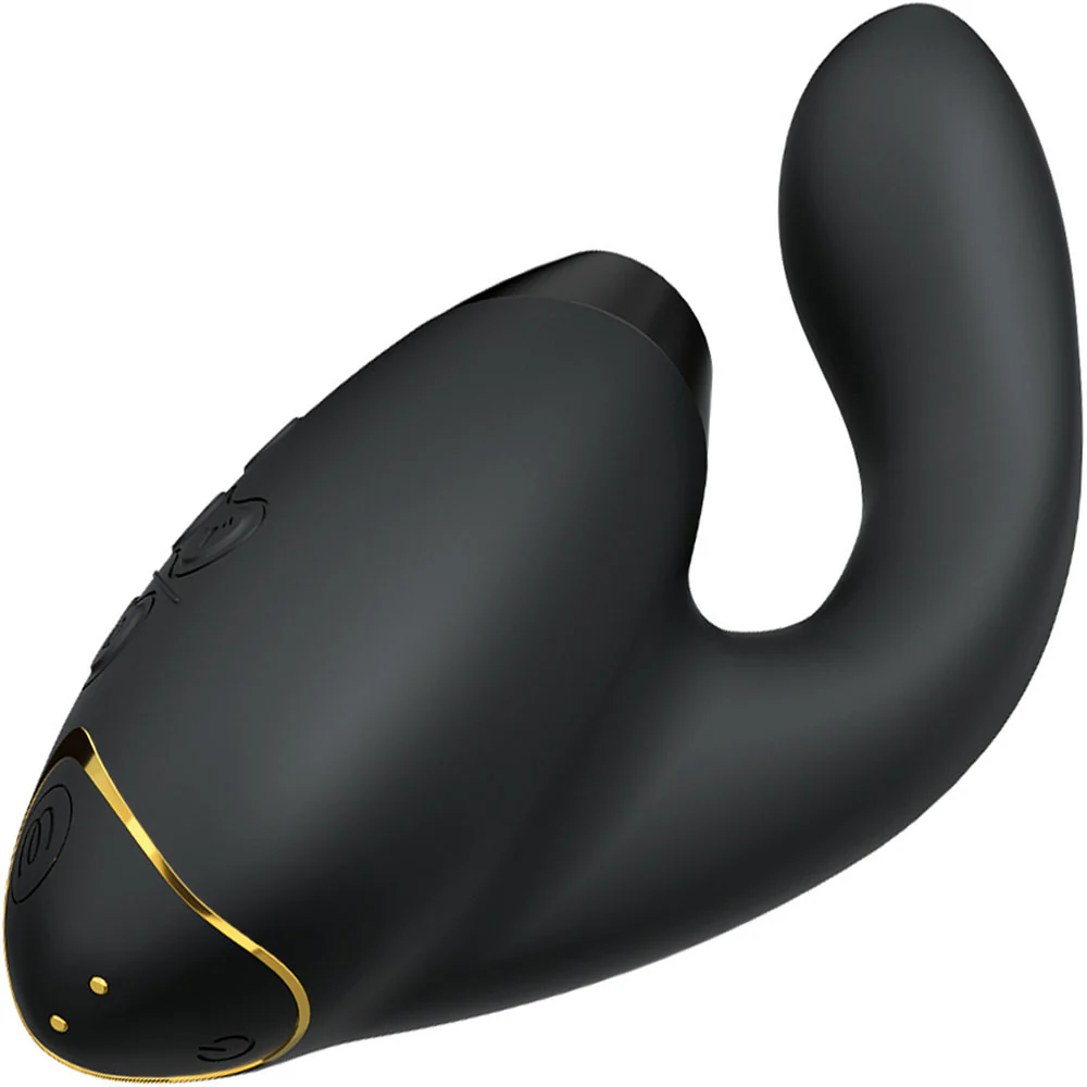Womanizer DUO 2 Silicone Pleasure Air Clitoral & G-Spot Stimulator - Black - Image 3