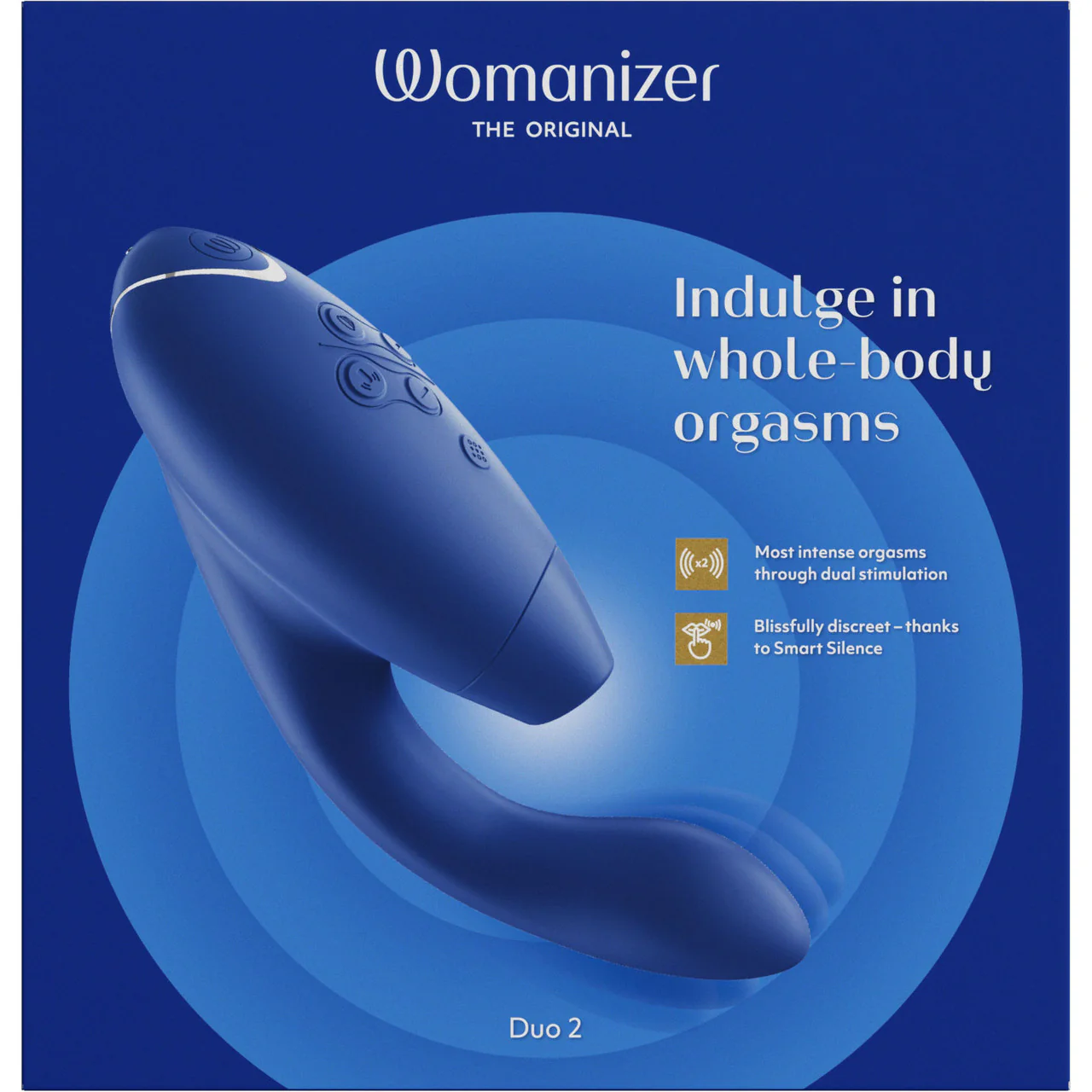 Womanizer DUO 2 Silicone Pleasure Air Clitoral & G-Spot Stimulator - Blueberry - Image 18