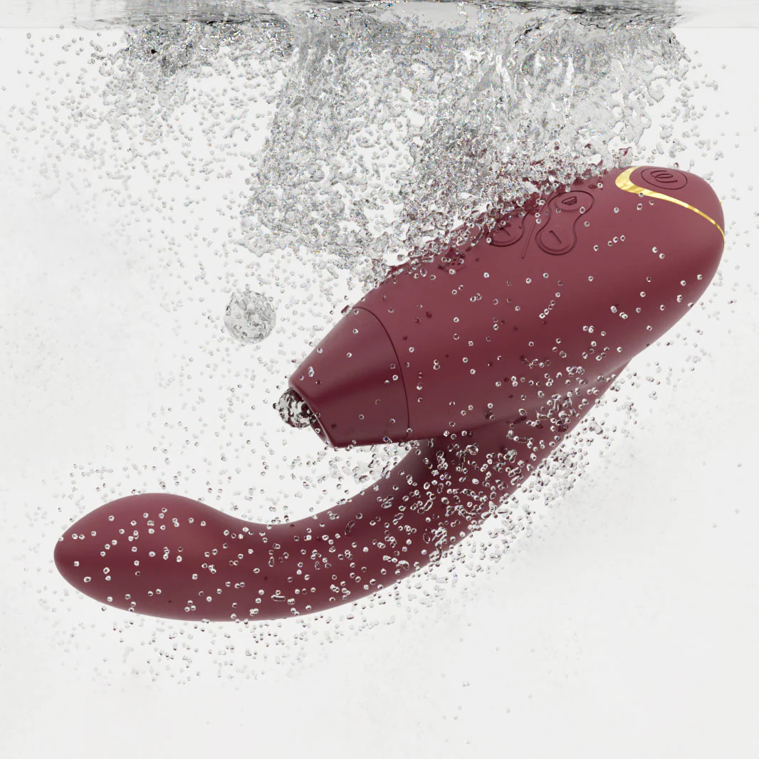 Womanizer DUO 2 Silicone Pleasure Air Clitoral & G-Spot Stimulator - Bordeaux - Image 11