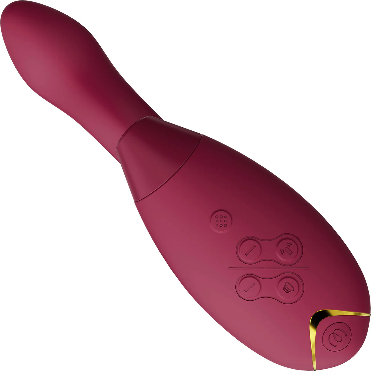 Womanizer DUO 2 Silicone Pleasure Air Clitoral & G-Spot Stimulator - Bordeaux - Image 4