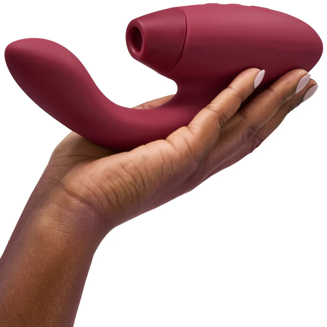 Womanizer DUO 2 Silicone Pleasure Air Clitoral & G-Spot Stimulator - Bordeaux - Image 6
