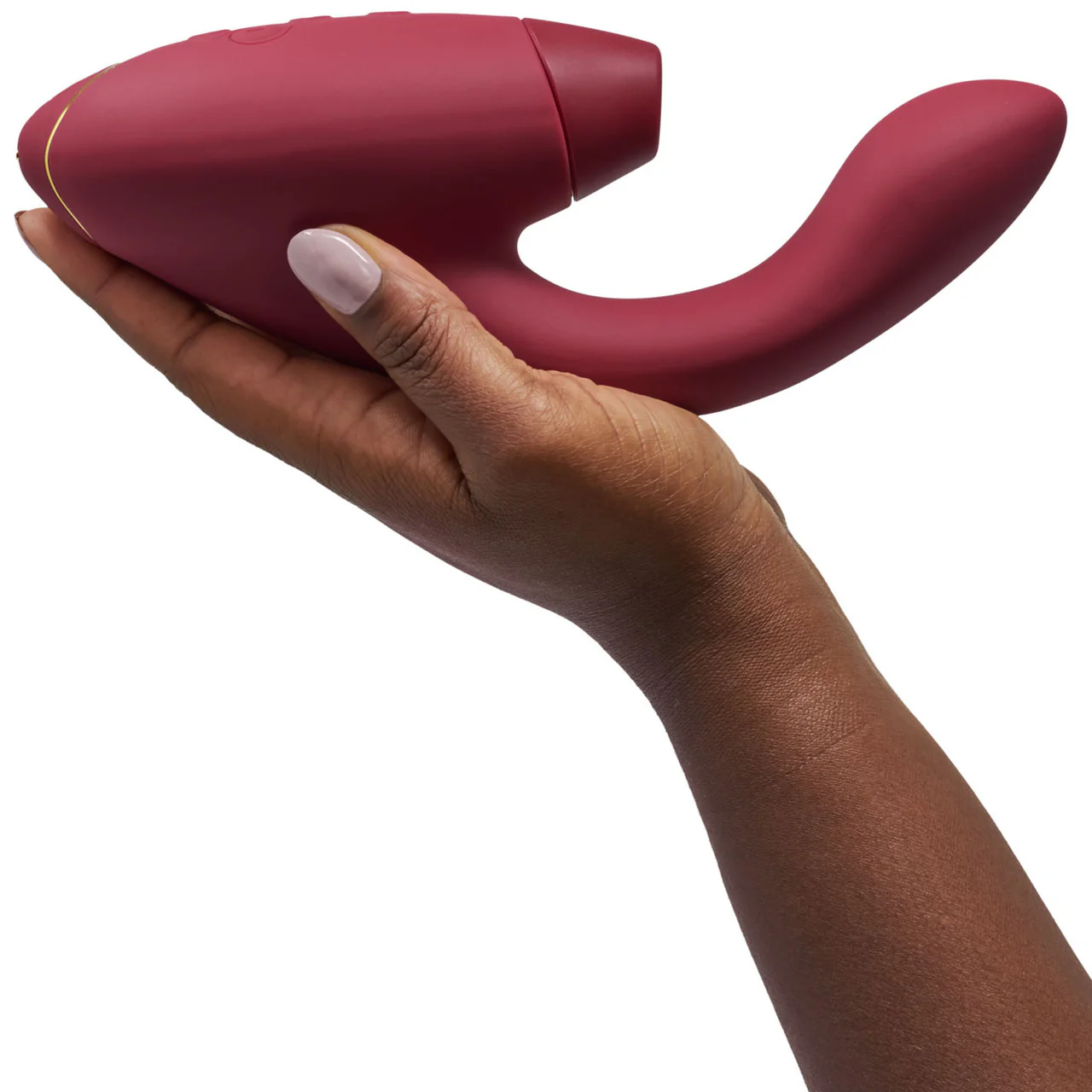 Womanizer DUO 2 Silicone Pleasure Air Clitoral & G-Spot Stimulator - Bordeaux - Image 8