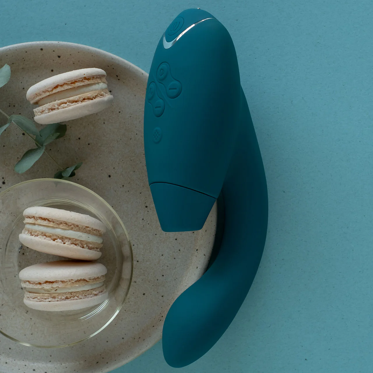 Womanizer DUO 2 Silicone Pleasure Air Clitoral & G-Spot Stimulator - Petrol - Image 15