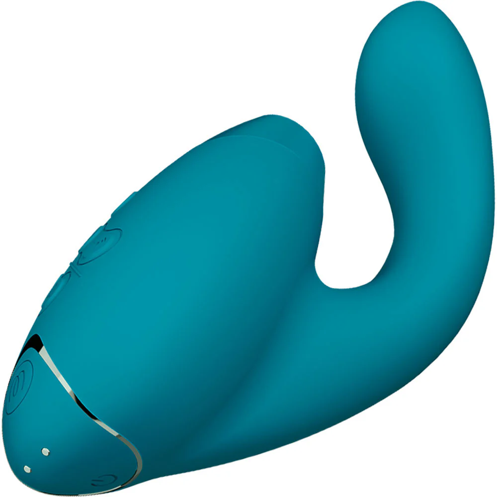 Womanizer DUO 2 Silicone Pleasure Air Clitoral & G-Spot Stimulator - Petrol - Image 3
