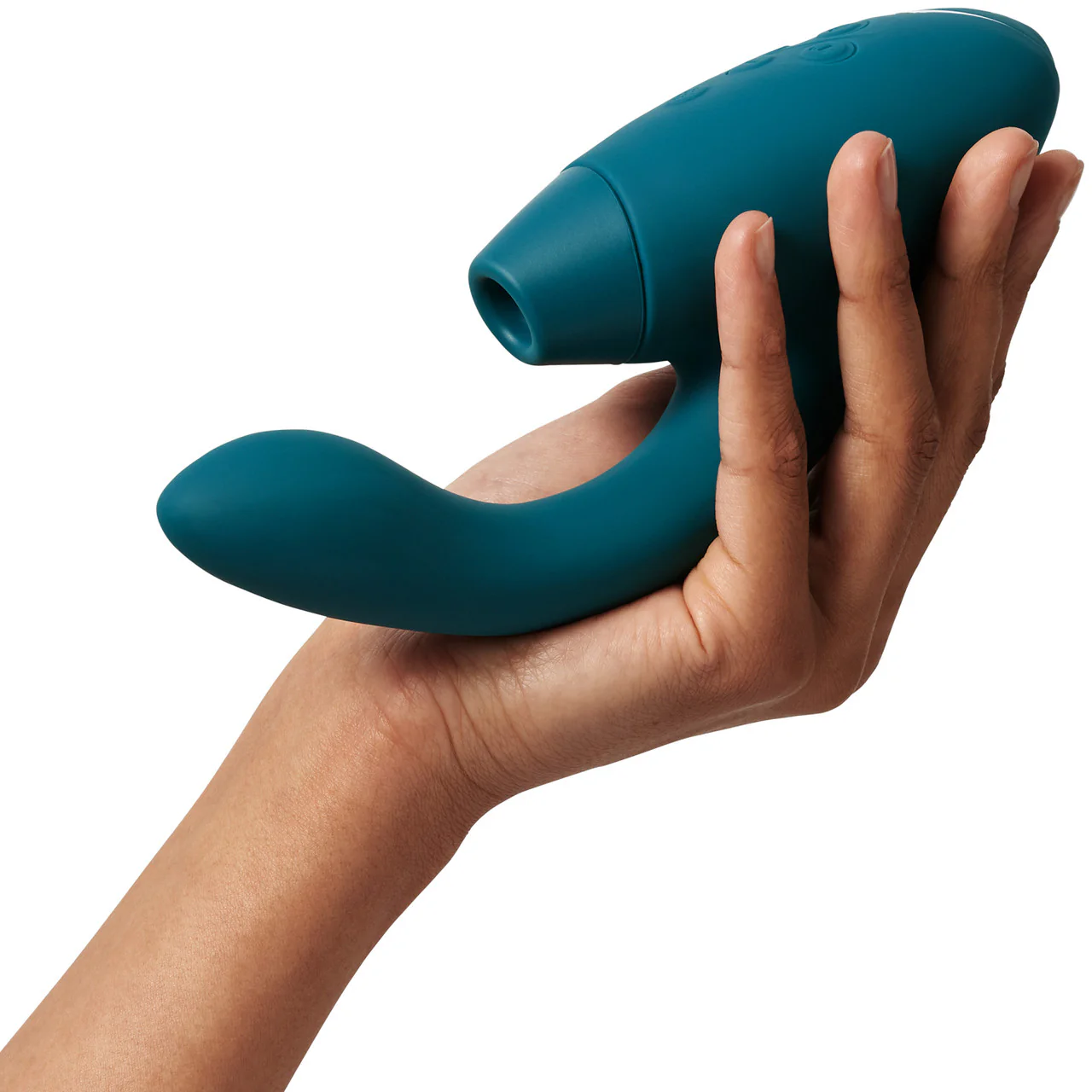 Womanizer DUO 2 Silicone Pleasure Air Clitoral & G-Spot Stimulator - Petrol - Image 6