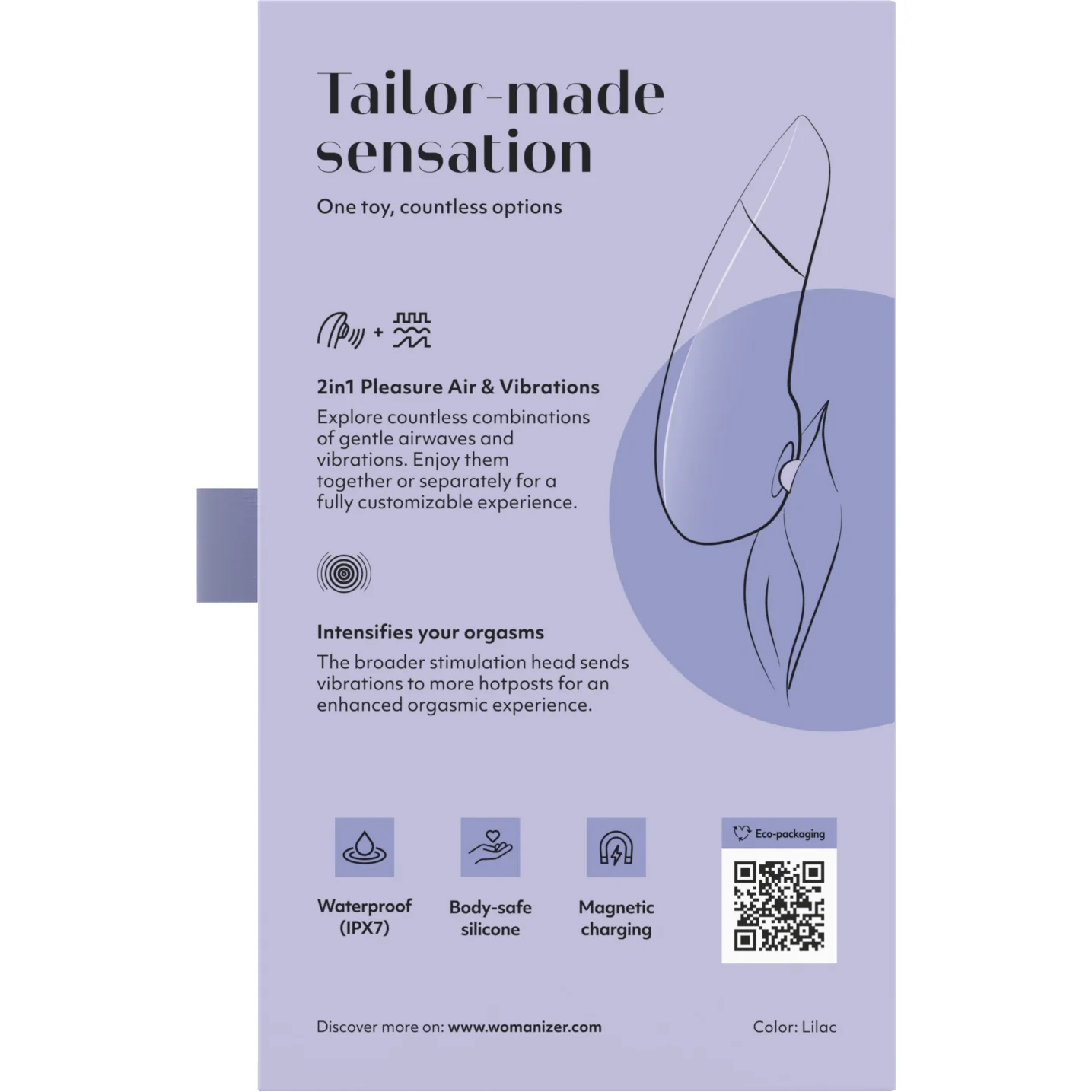 Womanizer Enhance Pleasure Air Clitoral Stimulator With Vibration - Image 38