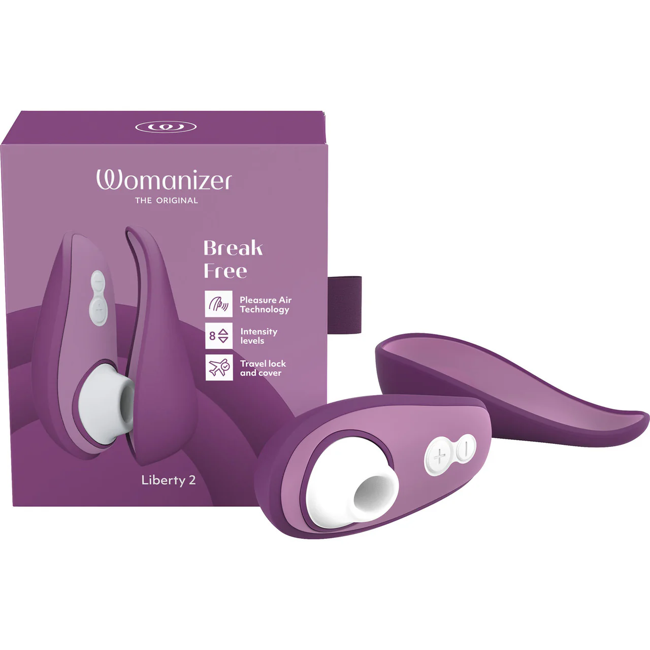 Womanizer Liberty 2 Pleasure Air Clitoral Stimulator - Purple - Image 11
