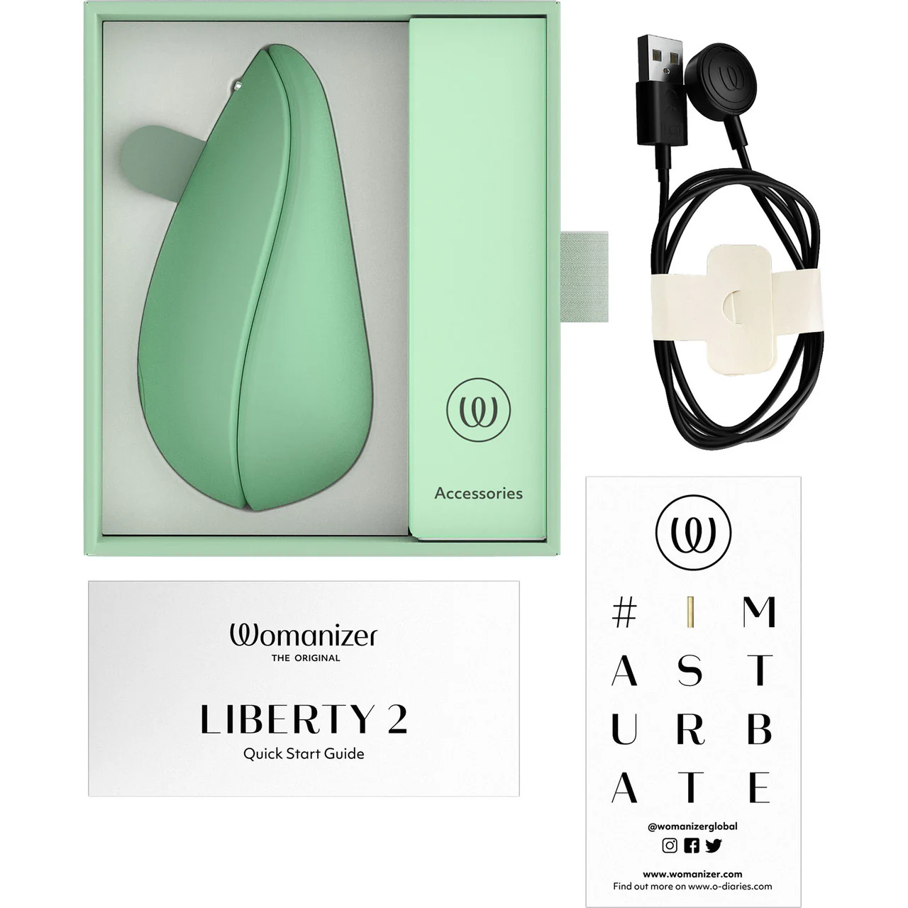Womanizer Liberty 2 Pleasure Air Clitoral Stimulator - Sage - Image 12