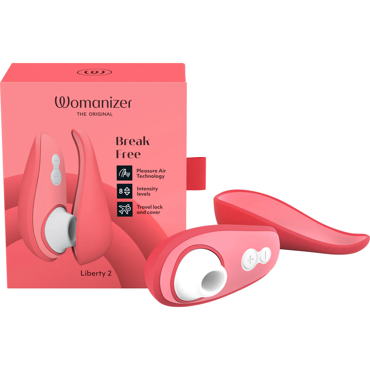 Womanizer Liberty 2 Pleasure Air Clitoral Stimulator - Vibrant Rose - Image 11