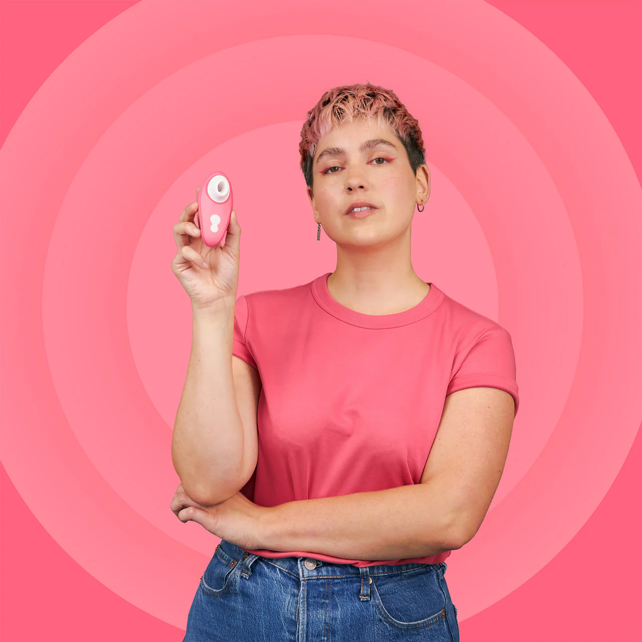 Womanizer Liberty 2 Pleasure Air Clitoral Stimulator - Vibrant Rose - Image 14