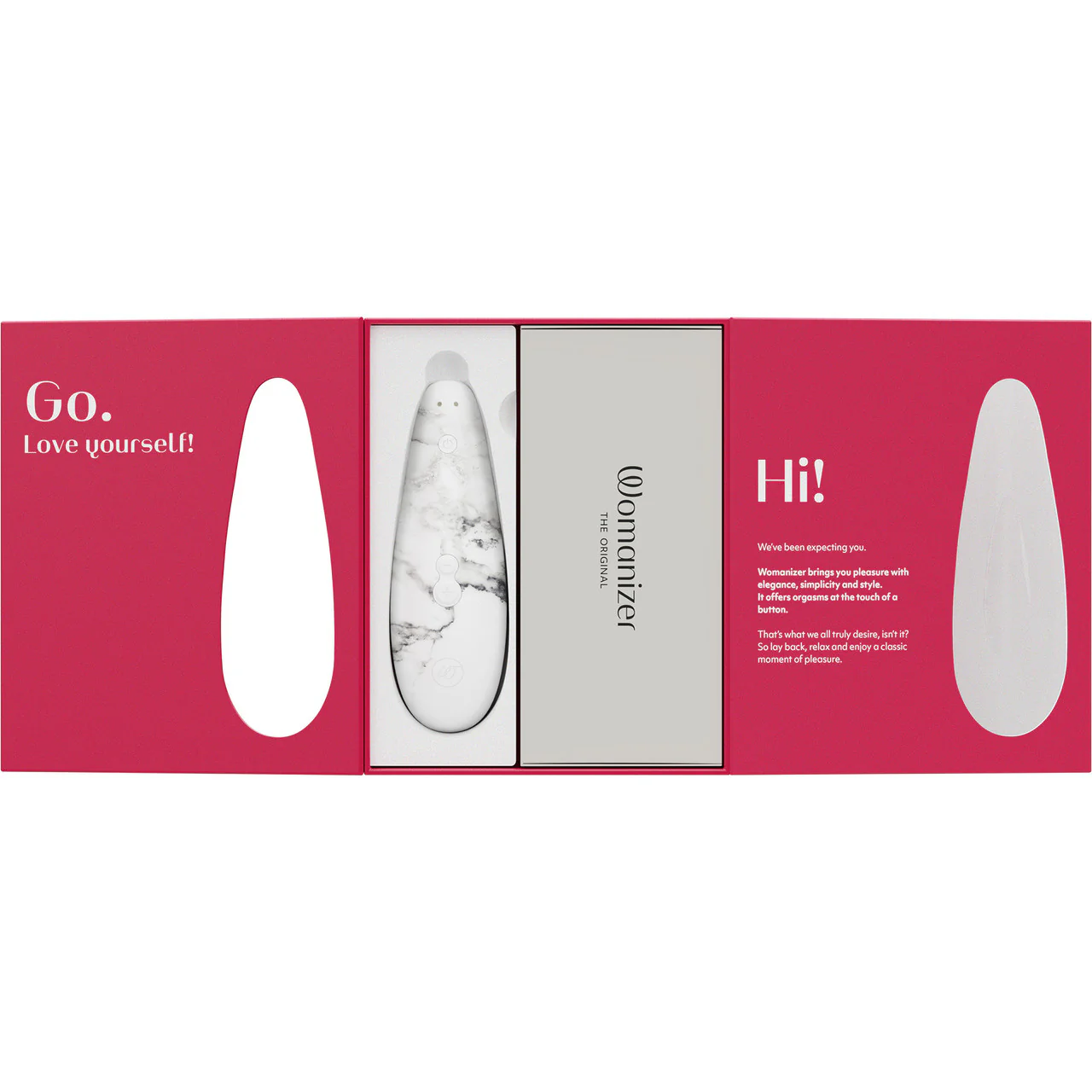 Womanizer Marilyn Monroe Special Edition Pleasure Air Clitoral Stimulator - White Marble - Image 12