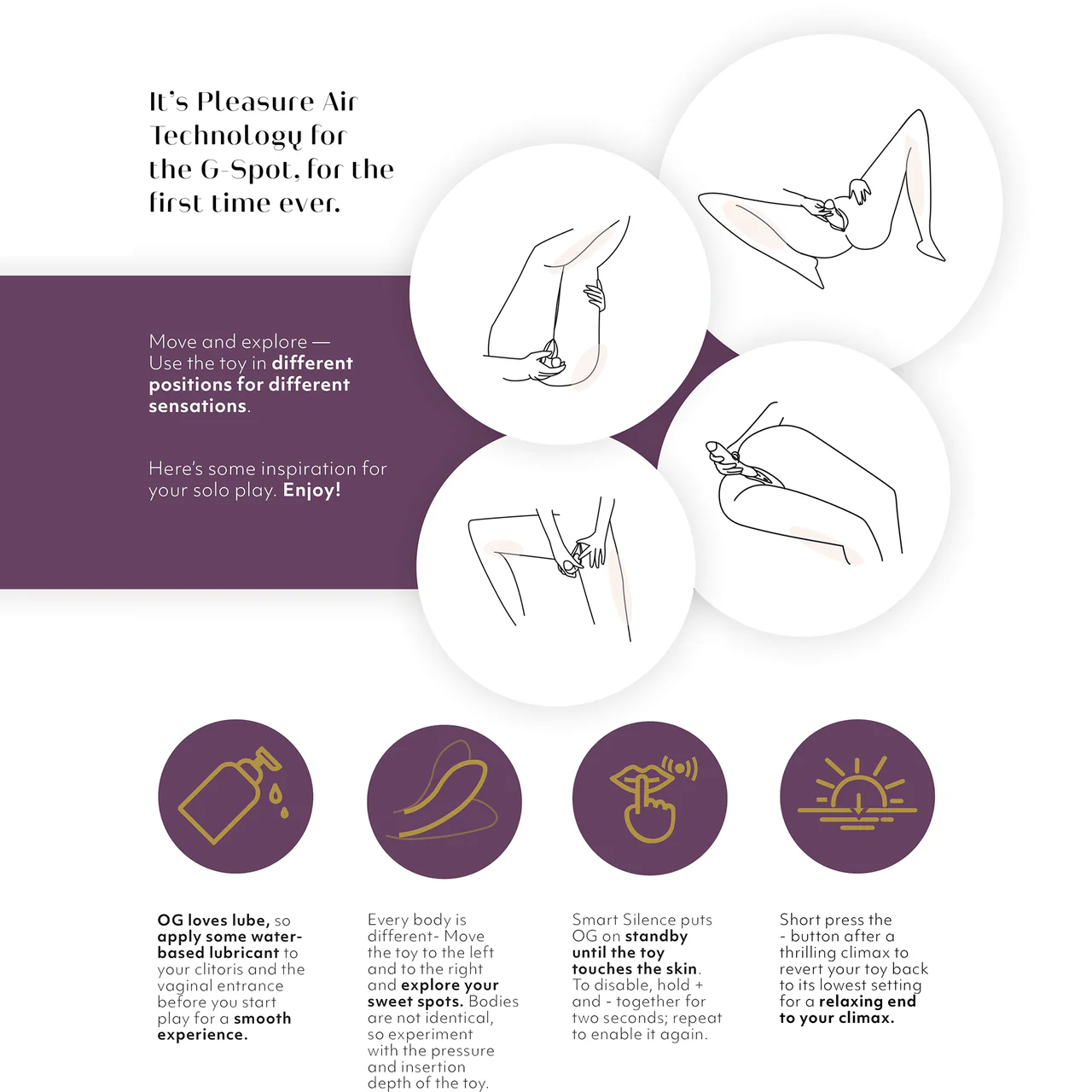 Womanizer OG Pleasure Air G-Spot Stimulator With Vibration - Lilac - Image 9