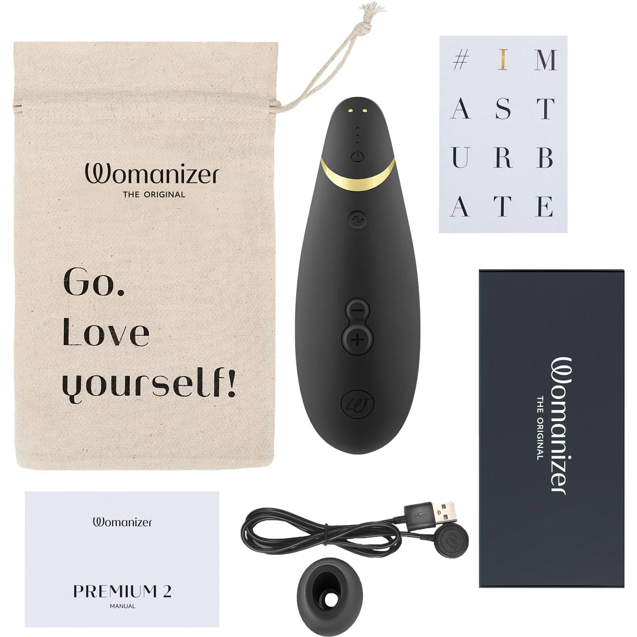 Womanizer Premium 2 Pleasure Air Clitoral Stimulator - Black - Image 10